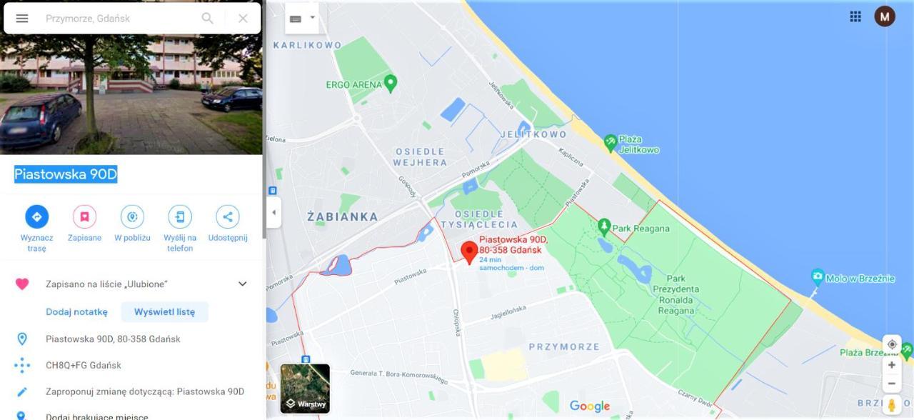 Apartament 2 Pokoje W Gdansku Blisko Morza 1500 M Do Plazy Екстер'єр фото